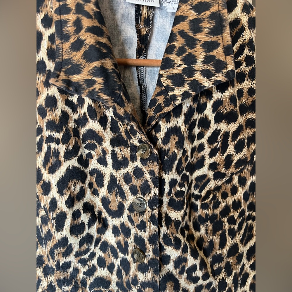 Leopard Print Midi Dress - Picture 3 of 3